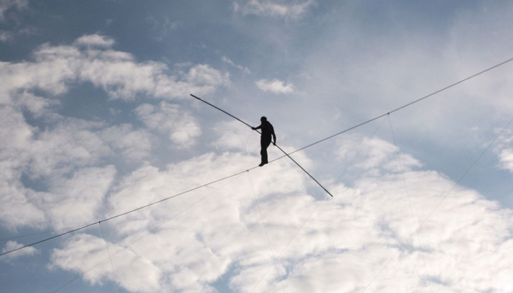 tightrope walker Christiane Wolf