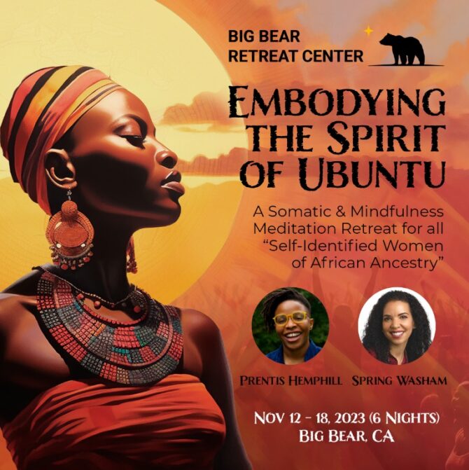 unbuntu bipic women black meditation somatic healing retreat